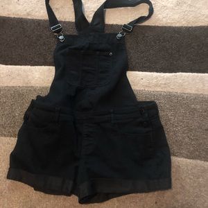 Black overalls